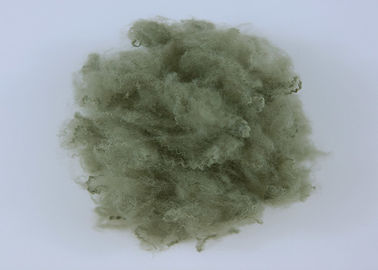 Army Green Fiber Dope Dicelup Polyester Staple Fiber Untuk Karpet