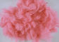 Merah muda daur ulang serat stapel poliester untuk karpet permadani nonwoven