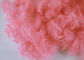 Merah muda daur ulang serat stapel poliester untuk karpet permadani nonwoven
