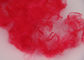 Serat PSD Kekuatan Tinggi Yang Cantik, Serat Polyester Daur Ulang Merah 1.5d * 38mm