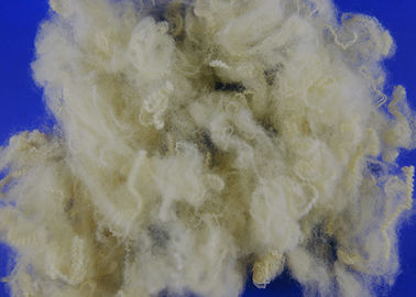Baik Elastisitas Fungsional Serat Pokok Polyester 10D * 76MM Untuk Pemintalan / Sekarang - Tenun