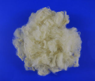 Baik Elastisitas Fungsional Serat Pokok Polyester 10D * 76MM Untuk Pemintalan / Sekarang - Tenun